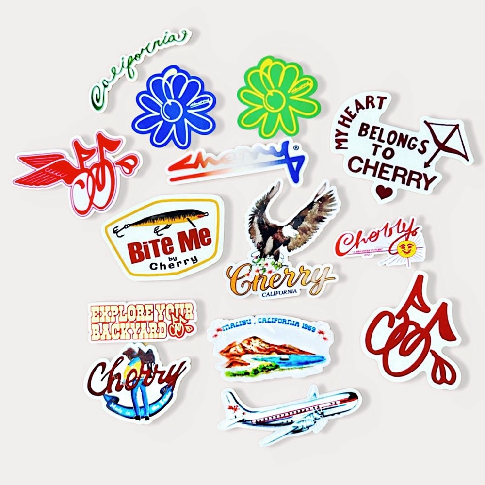 RARE Authentic Brand New RARE Cherry LA Los Angeles Brand Vinyl / decal Stickers